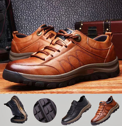 MATT |  LEREN CASUAL HERENSCHOENEN