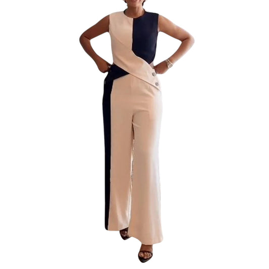 KINDRA | MOUWLOZE TWEEDELIGE JUMPSUIT