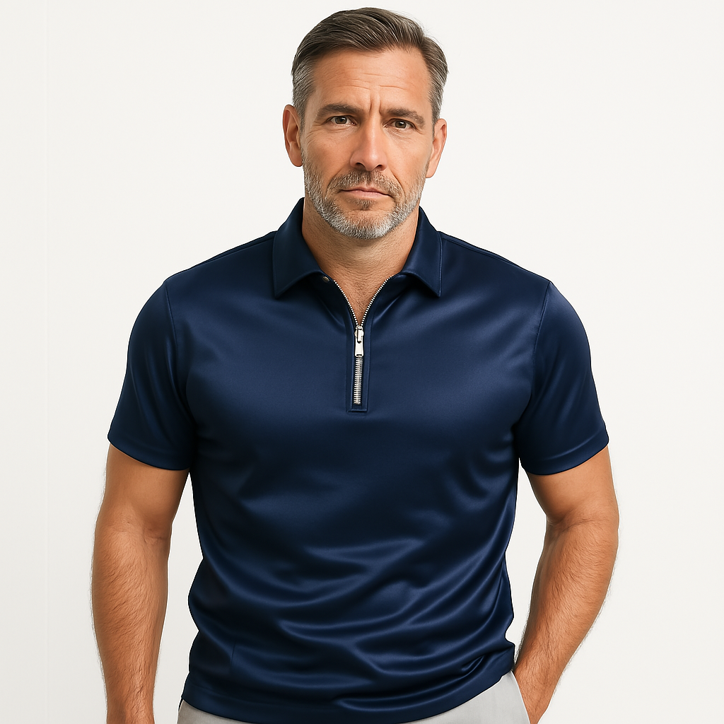 Luna's® | Klassieke Rits Polo Shirt