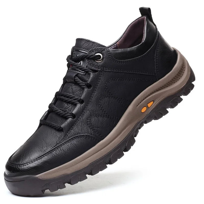 MATT |  LEREN CASUAL HERENSCHOENEN
