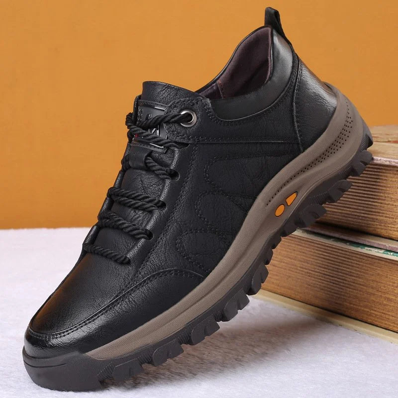 MATT |  LEREN CASUAL HERENSCHOENEN